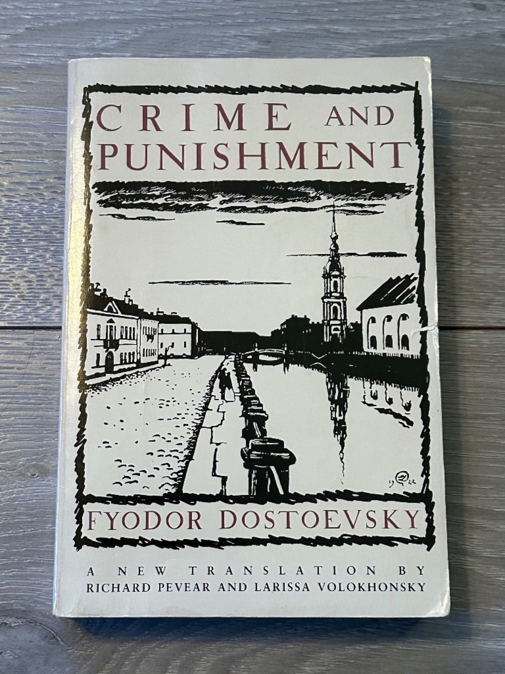 1st Edition Crime and Punishment Fyodor Dostoevsky Pevear Paperback Novel